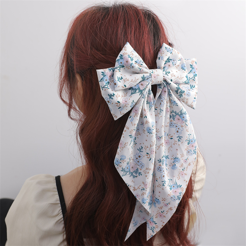 Women's Beach Sweet Simple Style Ditsy Floral Fruit Heart Shape Alloy Cloth Printing Hair Clip display picture 55
