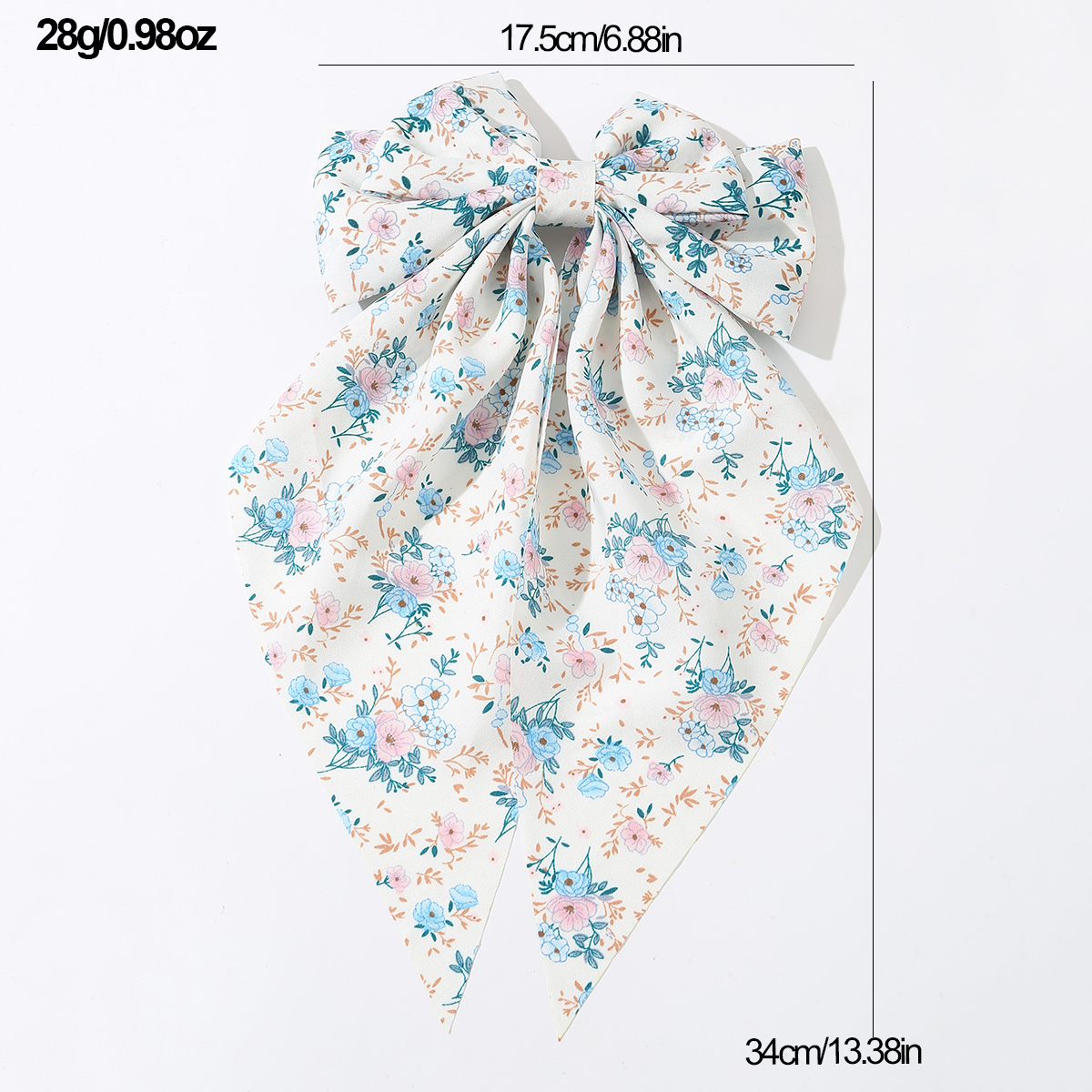 Women's Beach Sweet Simple Style Ditsy Floral Fruit Heart Shape Alloy Cloth Printing Hair Clip display picture 59