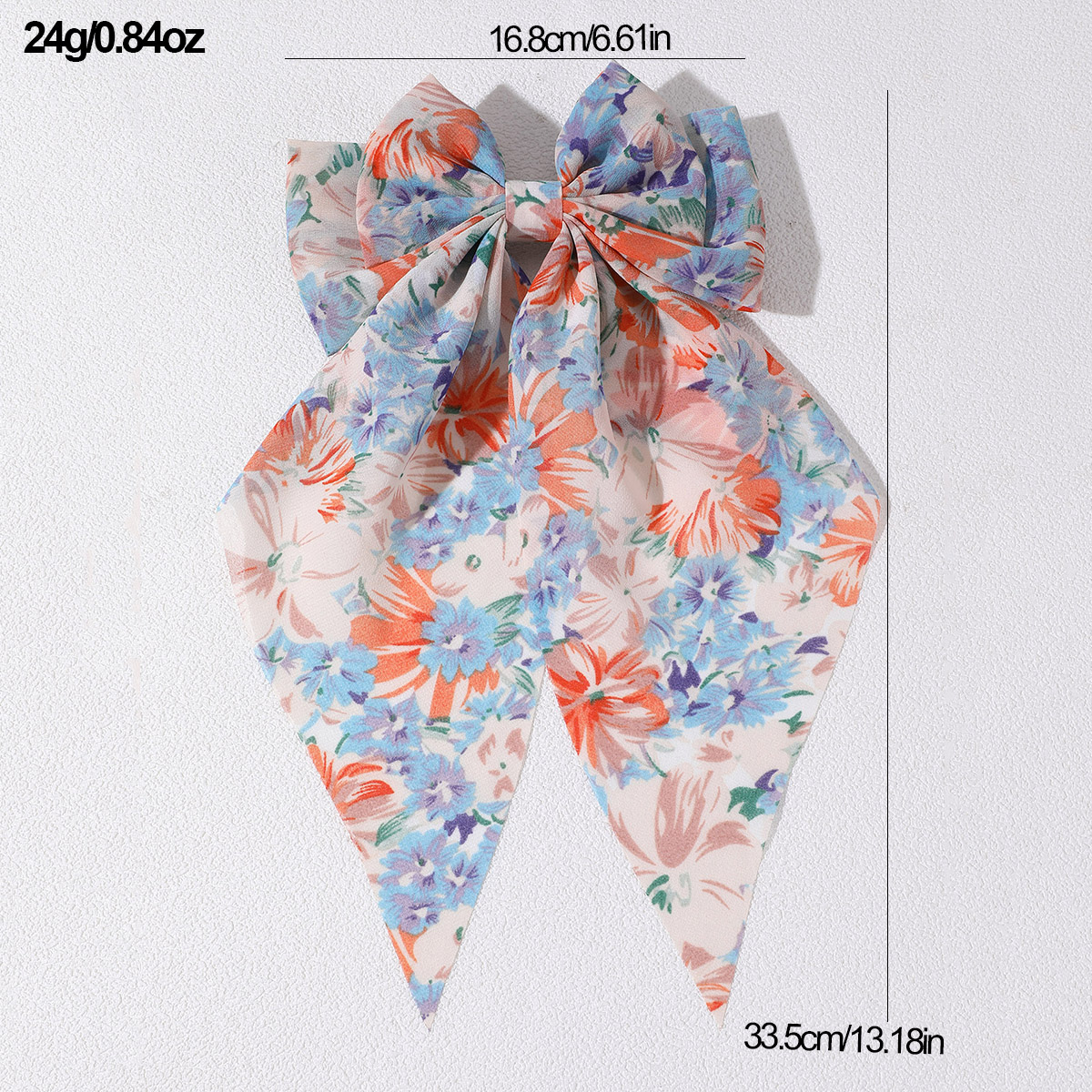 Women's Beach Sweet Simple Style Ditsy Floral Fruit Heart Shape Alloy Cloth Printing Hair Clip display picture 70