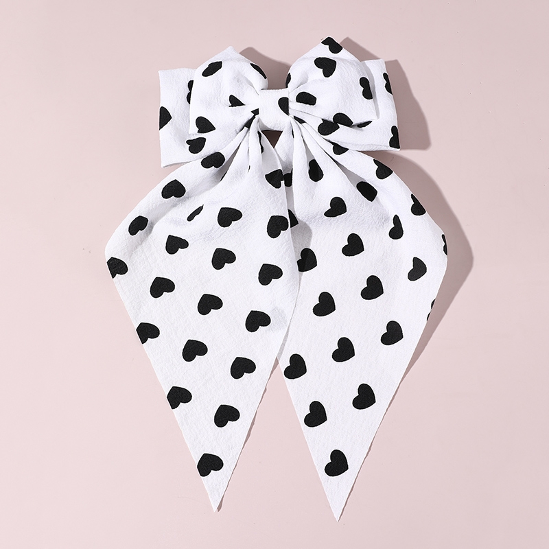 Women's Beach Sweet Simple Style Ditsy Floral Fruit Heart Shape Alloy Cloth Printing Hair Clip display picture 82
