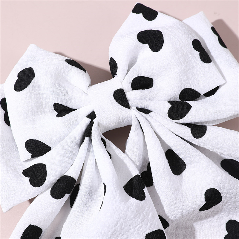 Women's Beach Sweet Simple Style Ditsy Floral Fruit Heart Shape Alloy Cloth Printing Hair Clip display picture 84