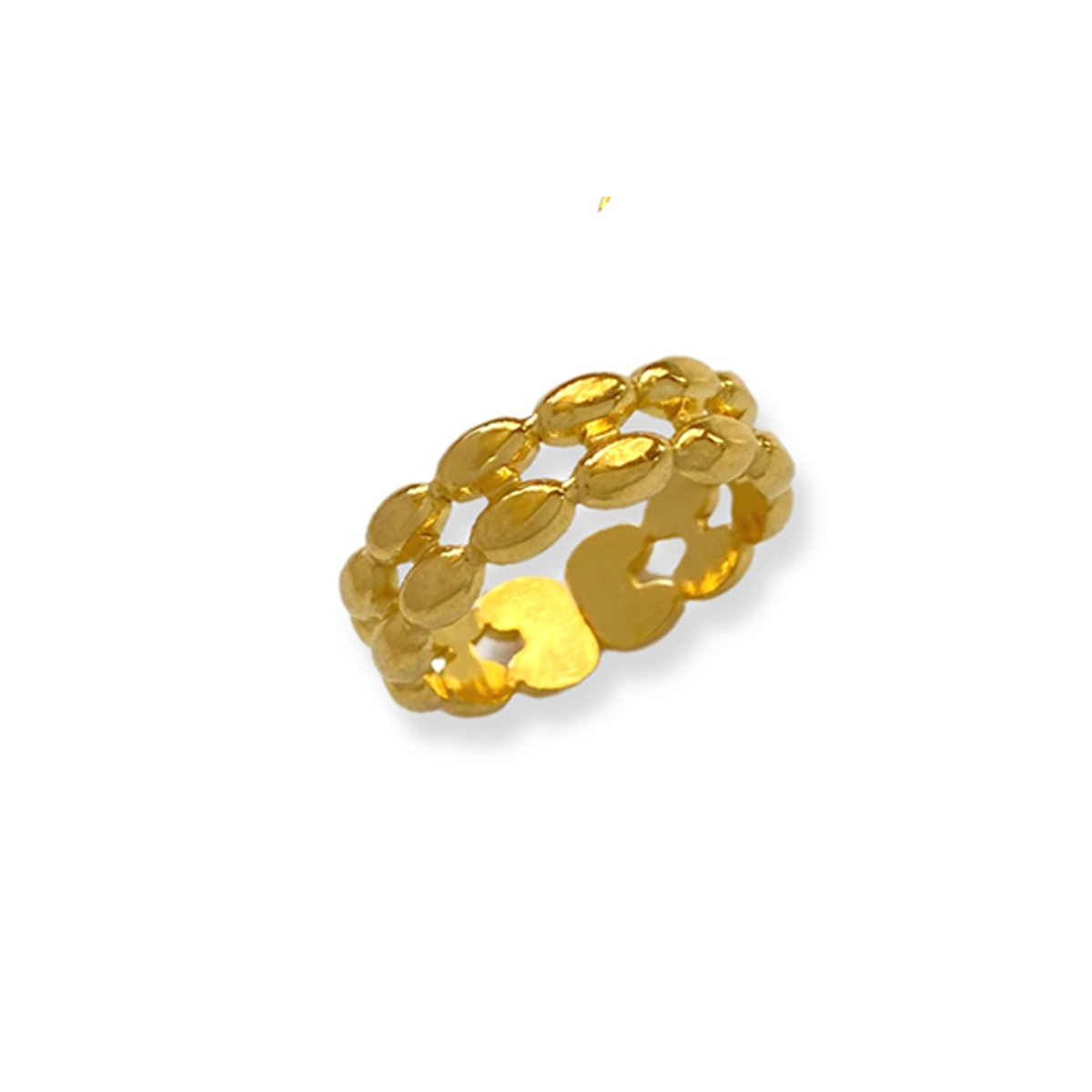 Simple Style Classic Style Solid Color 304 Stainless Steel 18K Gold Plated Rings In Bulk display picture 9