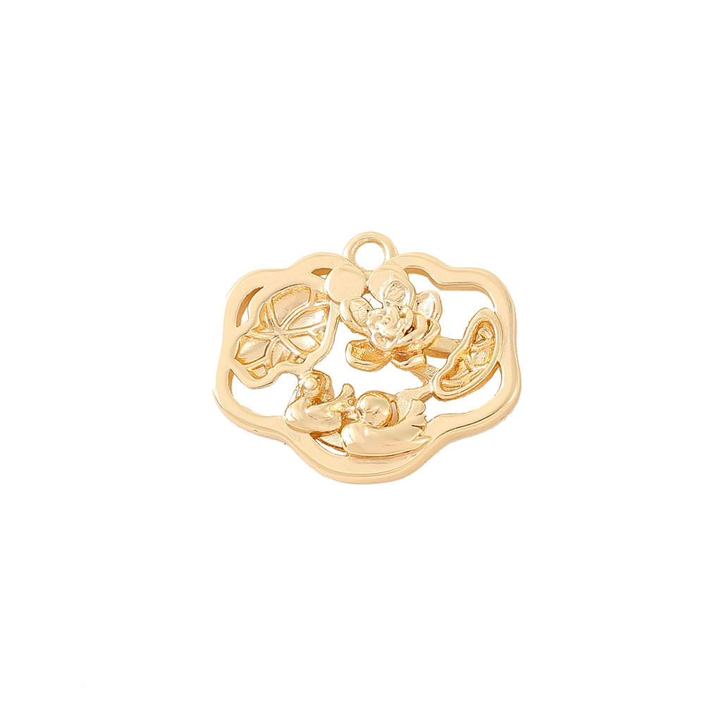 Elegant Classic Style Flower 18K Gold Plated Copper Wholesale Jewelry Accessories display picture 7