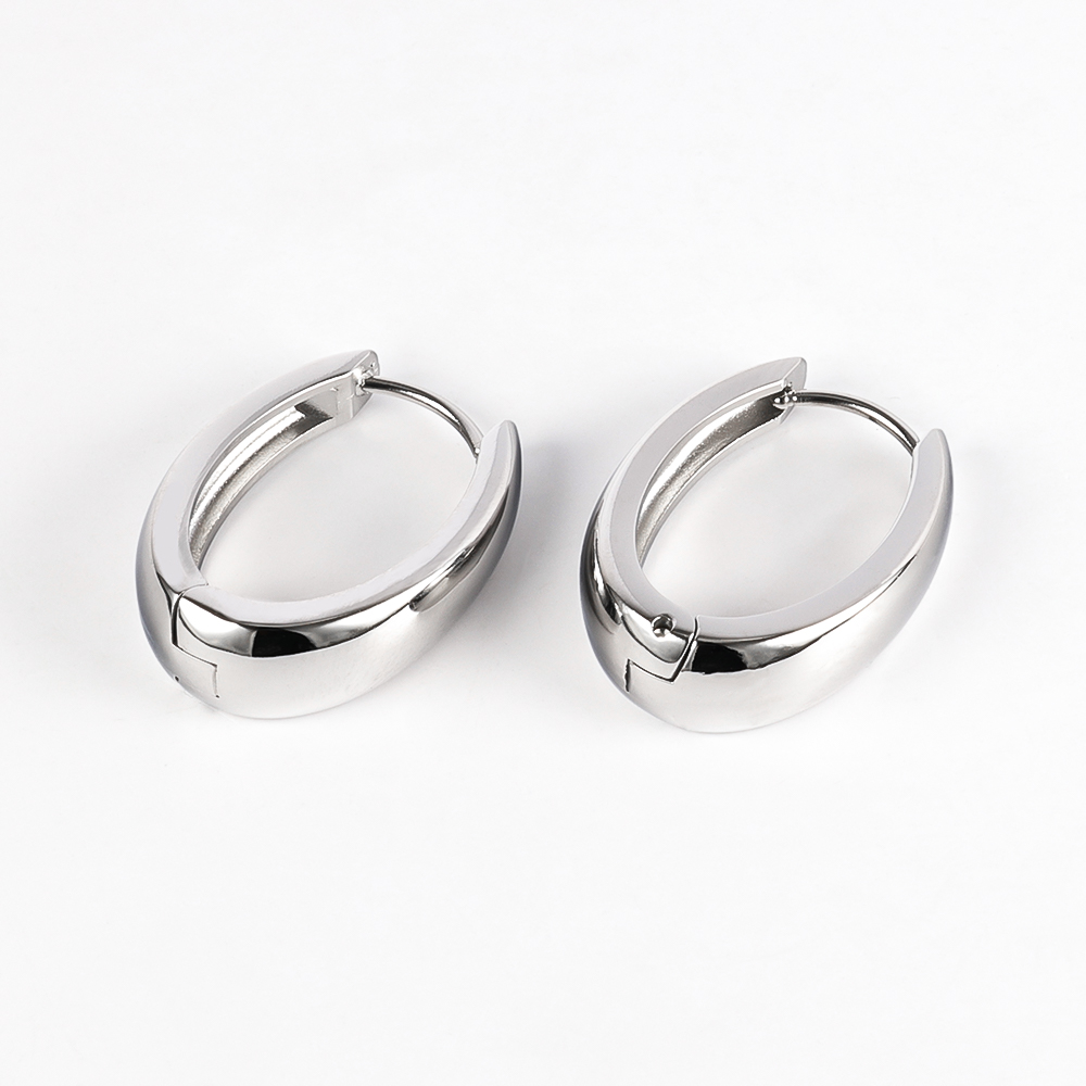 1 Pair Modern Style Simple Style Solid Color Polishing 304 Stainless Steel 18K Gold Plated Earrings display picture 26