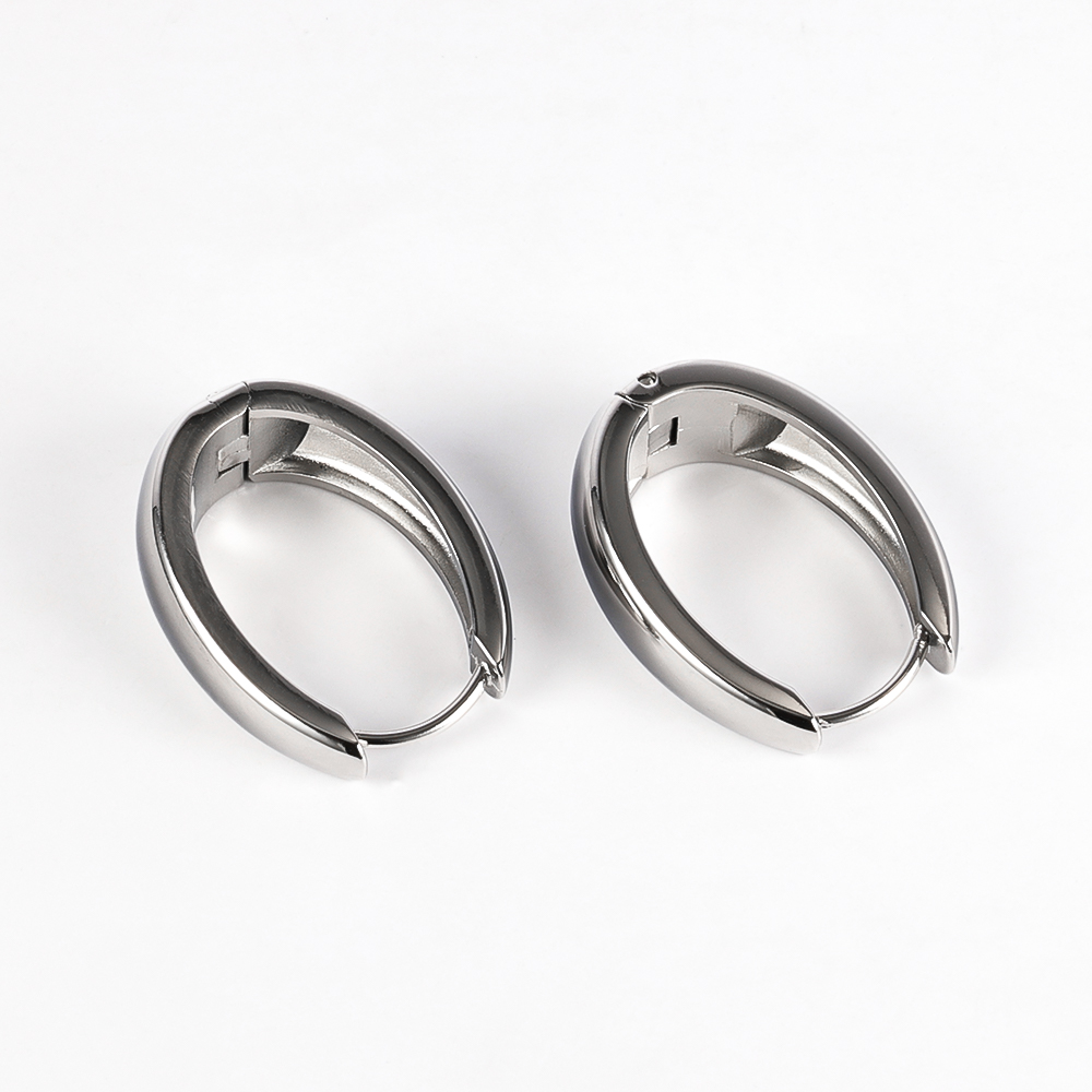 1 Pair Modern Style Simple Style Solid Color Polishing 304 Stainless Steel 18K Gold Plated Earrings display picture 27