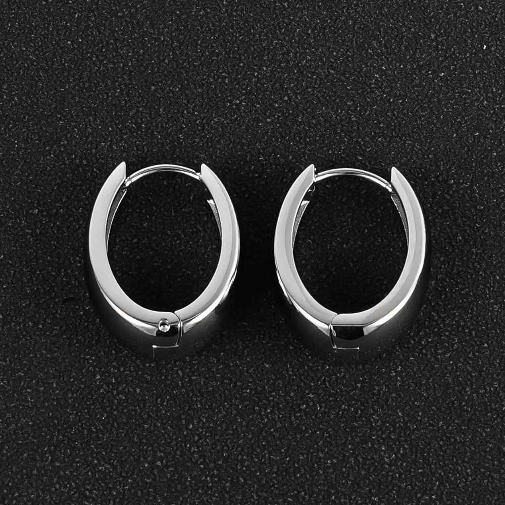 1 Pair Modern Style Simple Style Solid Color Polishing 304 Stainless Steel 18K Gold Plated Earrings display picture 28