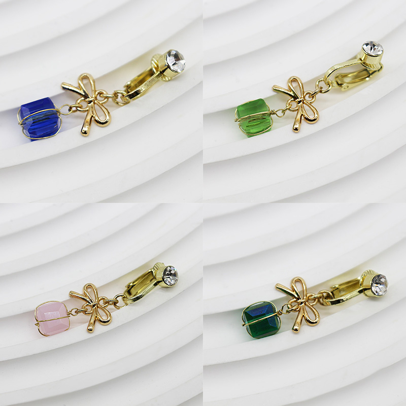 1 Piece Belly Rings Vintage Style Solid Color Commute Bow Knot 316 Stainless Steel  Arylic Alloy Plating Inlay Rhinestones Gold Plated display picture 21