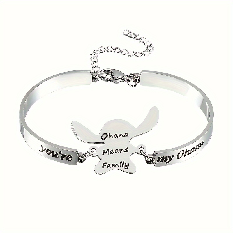 Acier Inoxydable 304 Plaqué Or Style De Bande Dessinée Hip Hop Placage Lettre Bracelets display picture 2