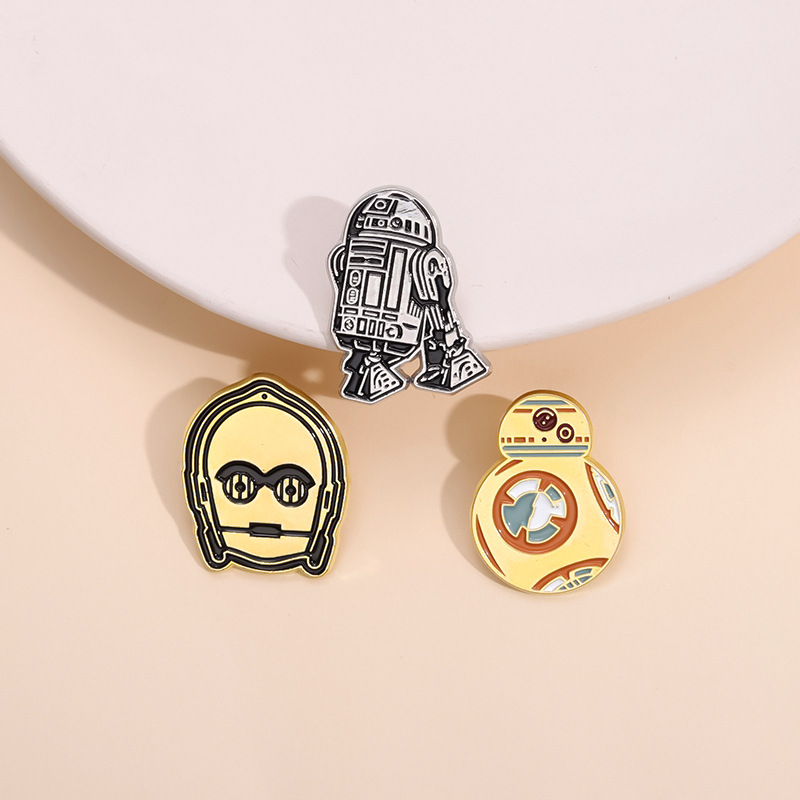 Cartoon Style Cowboy Style Space Capsule Helmet Alloy Stamping Stoving Varnish Men's Brooches display picture 5