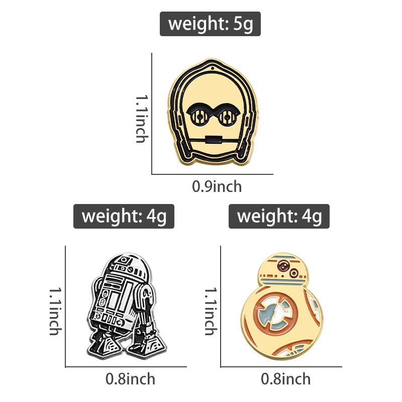 Cartoon Style Cowboy Style Space Capsule Helmet Alloy Stamping Stoving Varnish Men's Brooches display picture 1