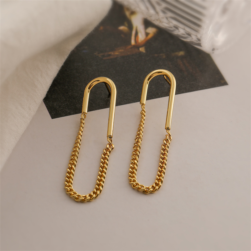 1 Pair Elegant Streetwear Heart Shape Plating Copper Gold Plated Hoop Earrings display picture 6