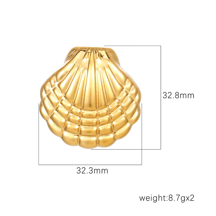 1 Pair Simple Style Classic Style Solid Color Plating 304 Stainless Steel Gold Plated Ear Studs display picture 2