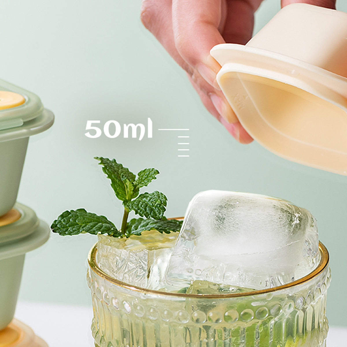 Simple Style Solid Color Plastic Ice Tray 3 Pieces display picture 5