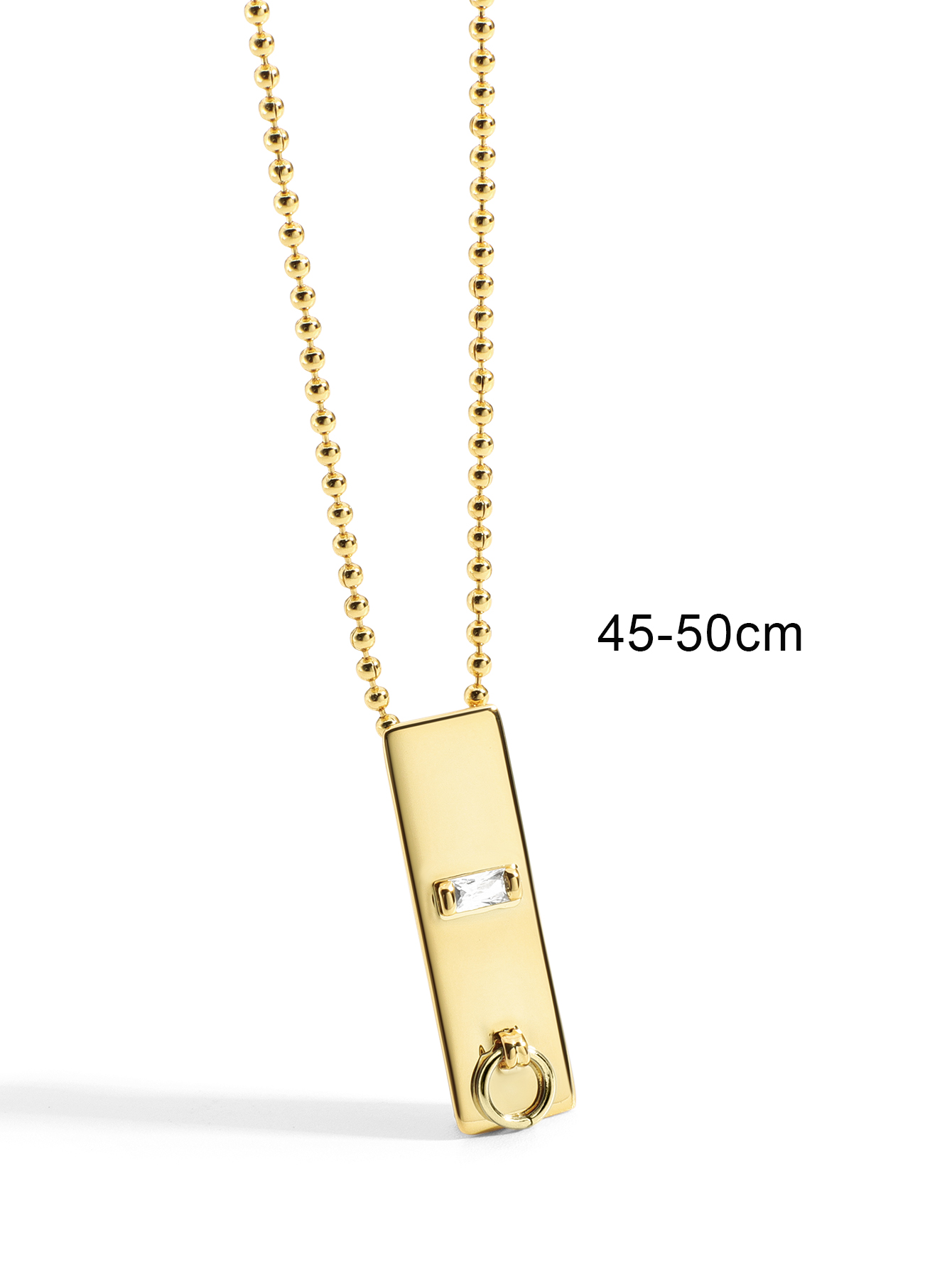 Cobre Chapados en oro de 18k Estilo Simple Estilo Clásico Enchapado Embutido Color Sólido Circón Collar Colgante display picture 14