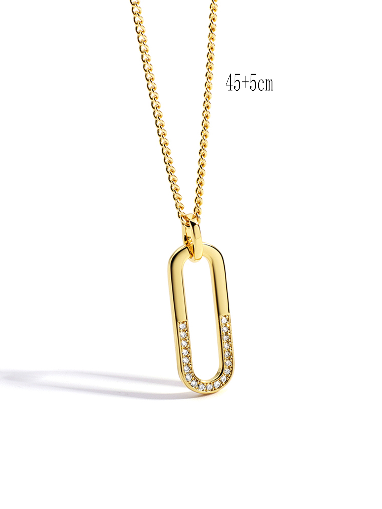 Copper 18K Gold Plated Simple Style Classic Style Plating Inlay Solid Color Zircon Pendant Necklace display picture 21