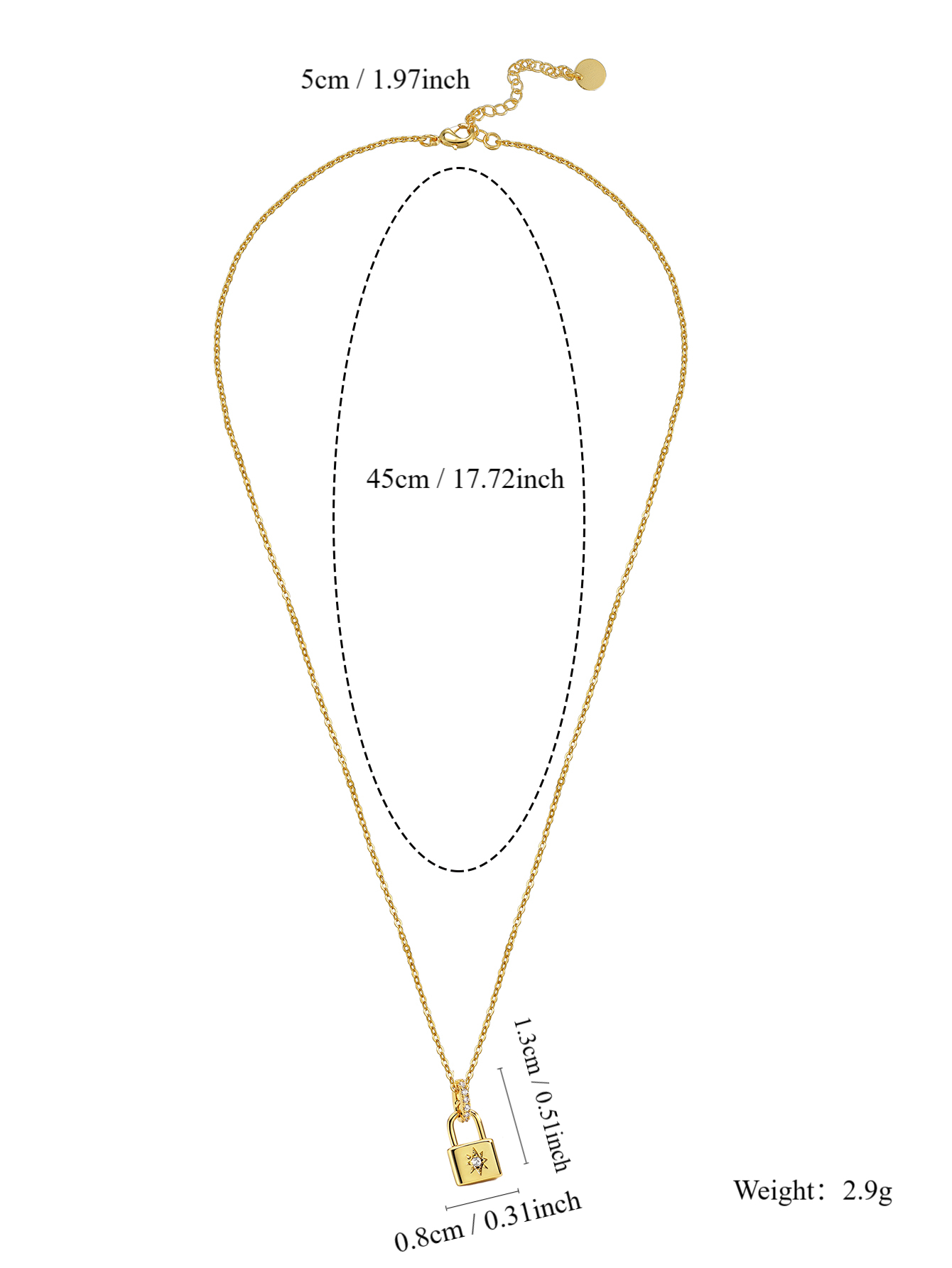 Kupfer 18 Karat Vergoldet Einfacher Stil Klassischer Stil Überzug Inlay Einfarbig Zirkon Halskette Mit Anhänger display picture 2