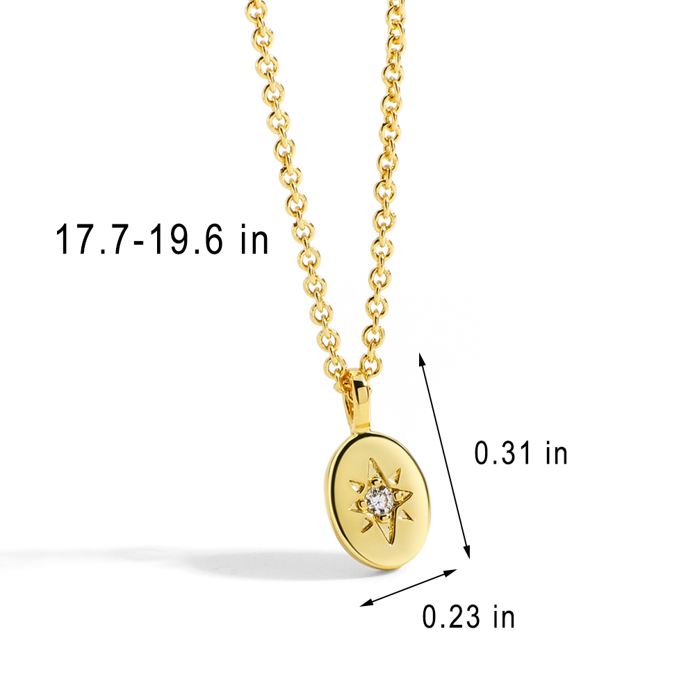 Copper 18K Gold Plated Simple Style Classic Style Plating Inlay Solid Color Zircon Pendant Necklace display picture 8