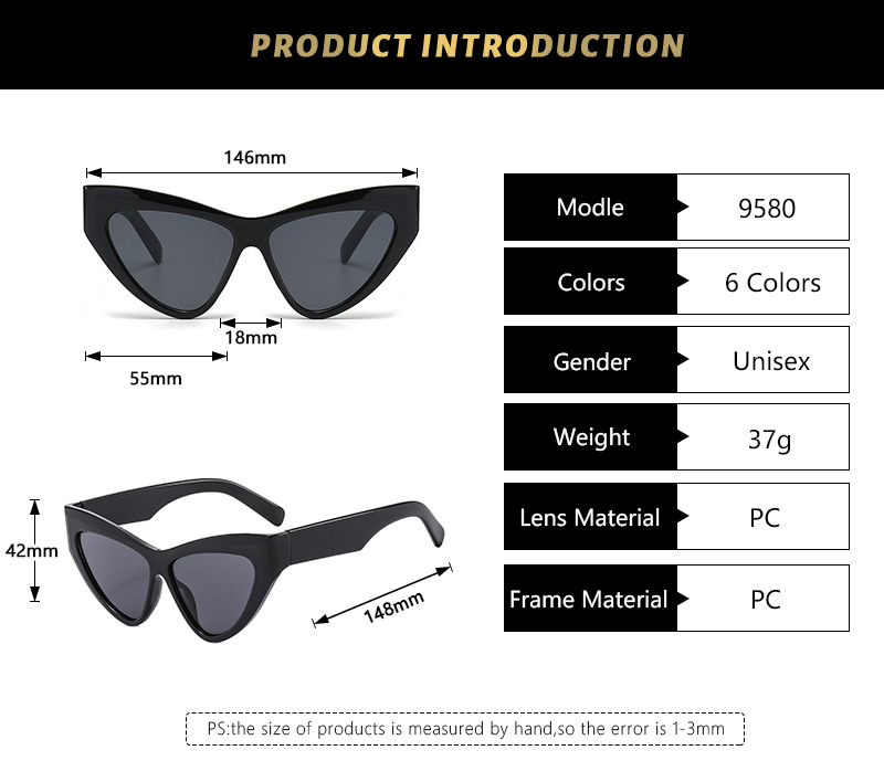 Elegant Simple Style Color Block Pc Cat Eye Full Frame Women's Sunglasses display picture 2