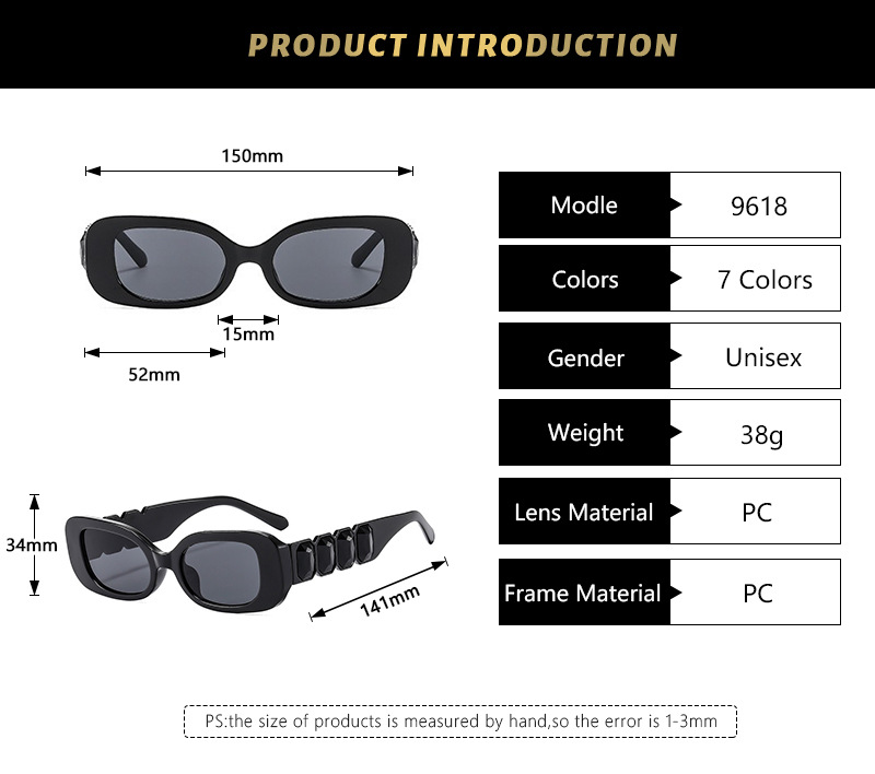 Elegant Simple Style Solid Color Pc Square Diamond Full Frame Women's Sunglasses display picture 3