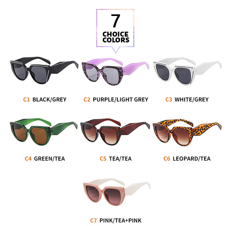 Elegant Gradient Color Pc Square Full Frame Women's Sunglasses display picture 4