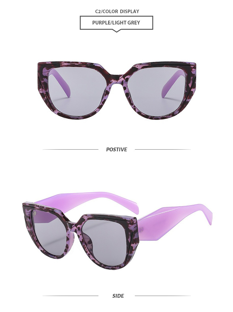 Elegant Gradient Color Pc Square Full Frame Women's Sunglasses display picture 8