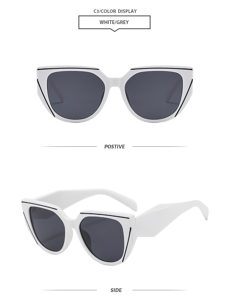 Elegant Gradient Color Pc Square Full Frame Women's Sunglasses display picture 9