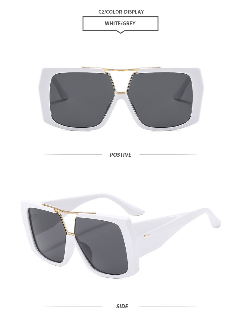 Elegant Simple Style Color Block Leopard Pc Toad Glasses Full Frame Women's Sunglasses display picture 7