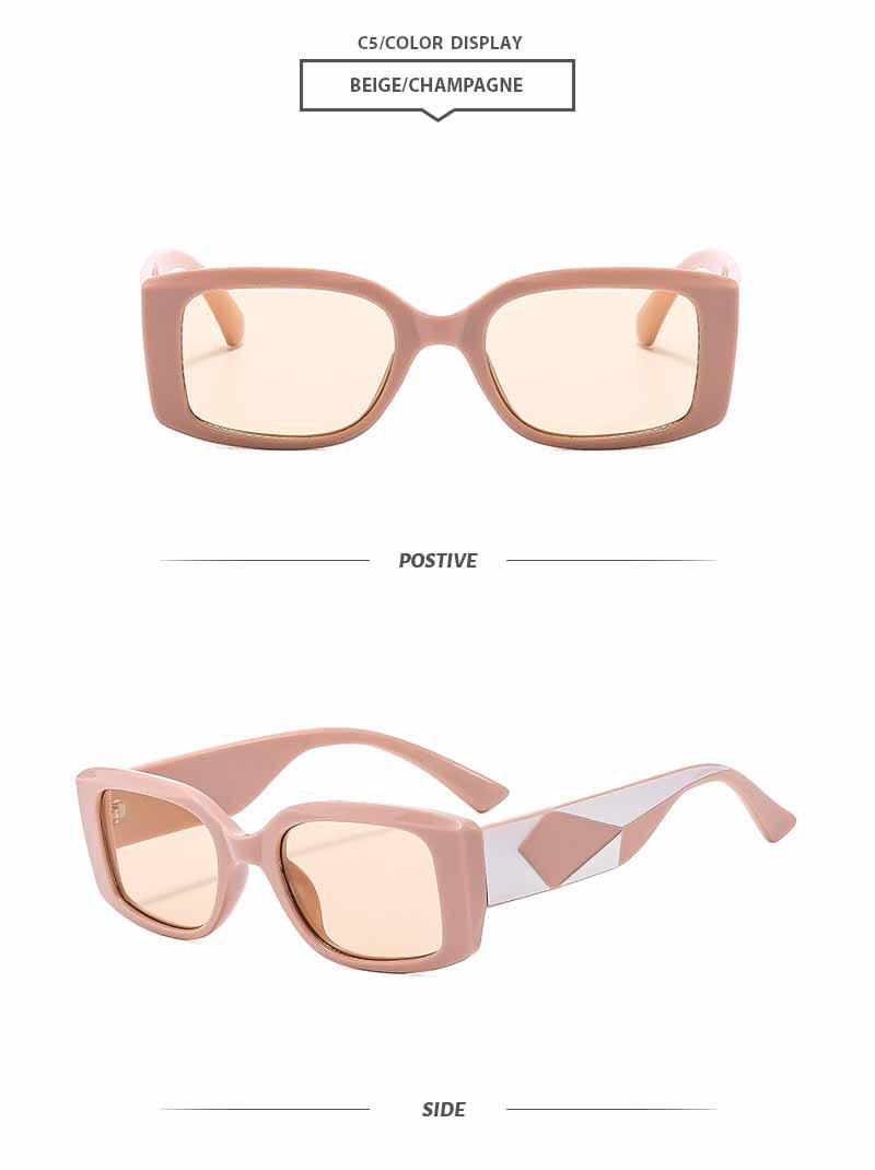 Elegant Simple Style Color Block Pc Square Full Frame Women's Sunglasses display picture 10