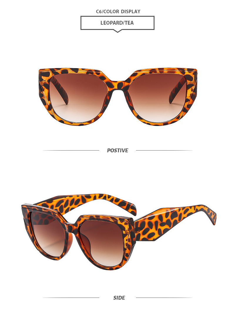 Elegant Gradient Color Pc Square Full Frame Women's Sunglasses display picture 12