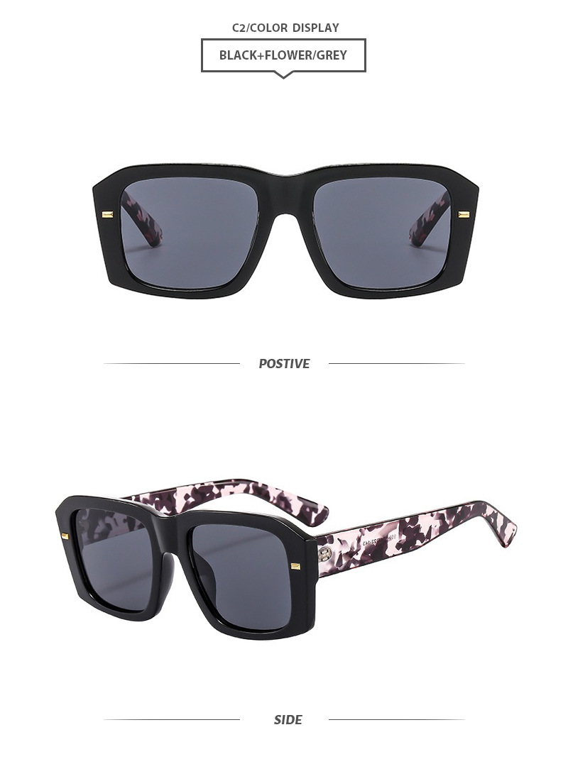 Elegant Simple Style Leopard Pc Square Full Frame Women's Sunglasses display picture 7