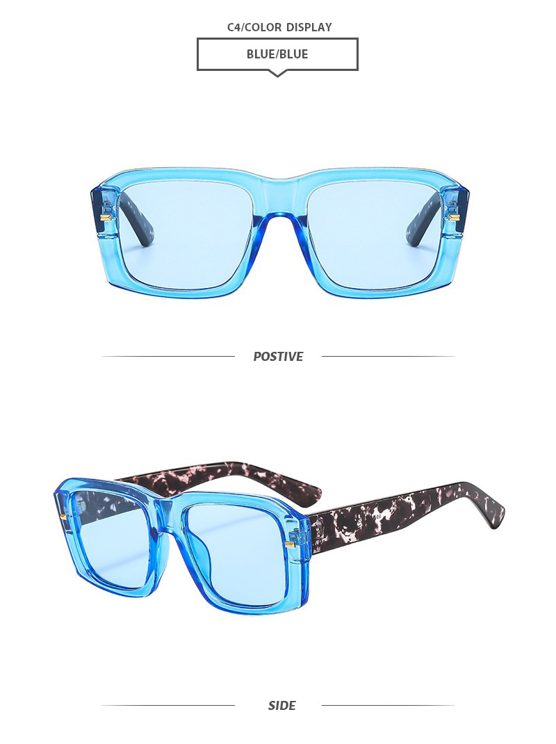 Elegant Simple Style Leopard Pc Square Full Frame Women's Sunglasses display picture 9