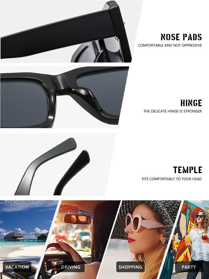 Elegant Simple Style Leopard Pc Square Full Frame Women's Sunglasses display picture 13