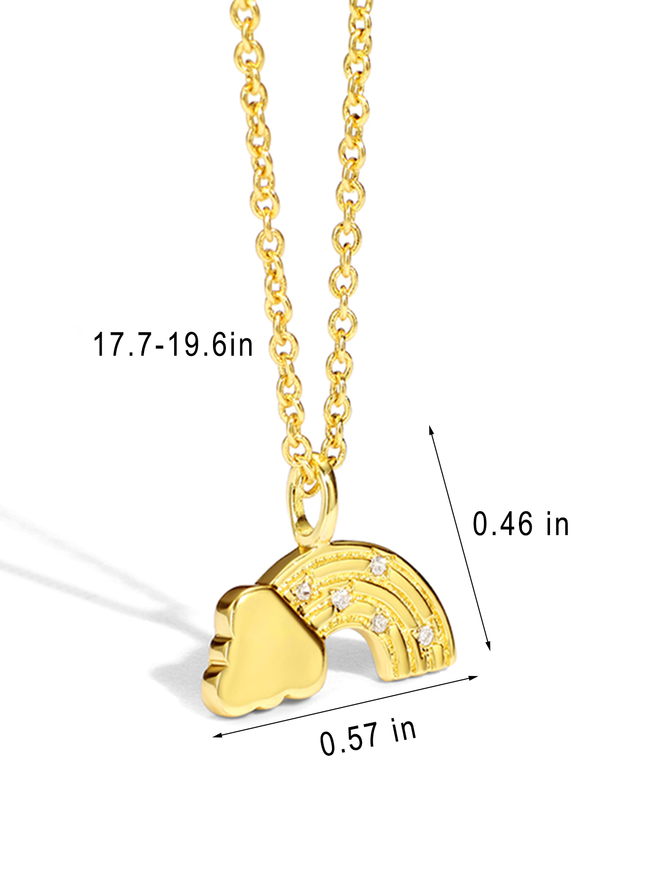 Copper 18K Gold Plated Casual Simple Style Inlay Geometric Zircon Pendant Necklace Necklace display picture 7