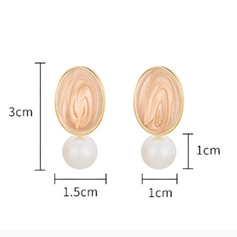 1 Pair Casual Simple Style Geometric Pearl Zinc Alloy Drop Earrings display picture 3