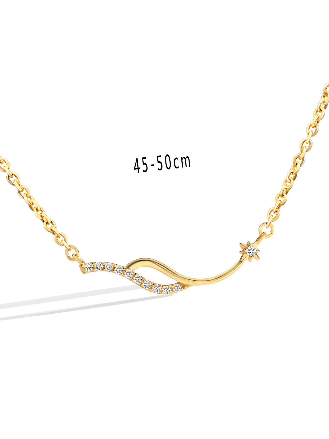 Copper 18K Gold Plated Casual Simple Style Inlay Geometric Zircon Pendant Necklace Necklace display picture 17