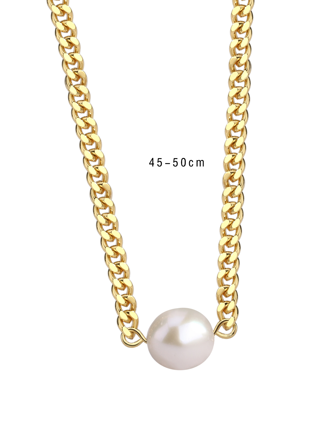 Cobre Chapados en oro de 18k Estilo Simple Perla Embutido Forma De Corazón Color Sólido Circón Collar display picture 7