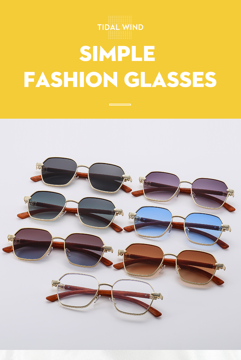 Hip-Hop Color Block Ac Square Full Frame Women's Sunglasses display picture 3