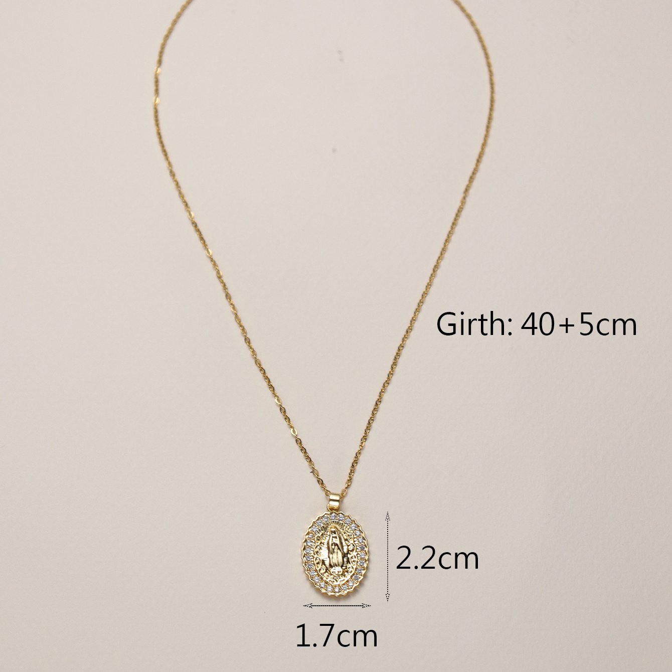 Kupfer 18 Karat Vergoldet Einfacher Stil Klassischer Stil Inlay Kreuzen Zirkon Halskette Mit Anhänger display picture 16