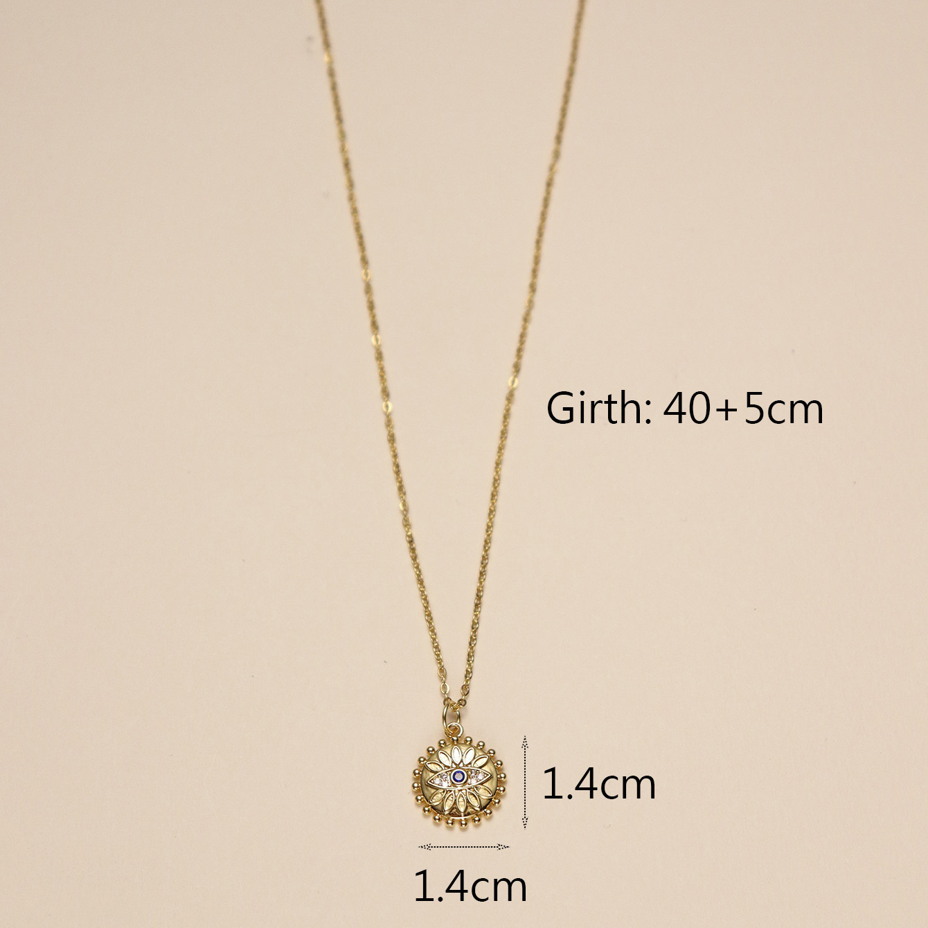 Wholesale IG Style Classic Style Triangle Palm Eye Copper Inlay 18K Gold Plated Natural Stone Zircon Pendant Necklace display picture 9