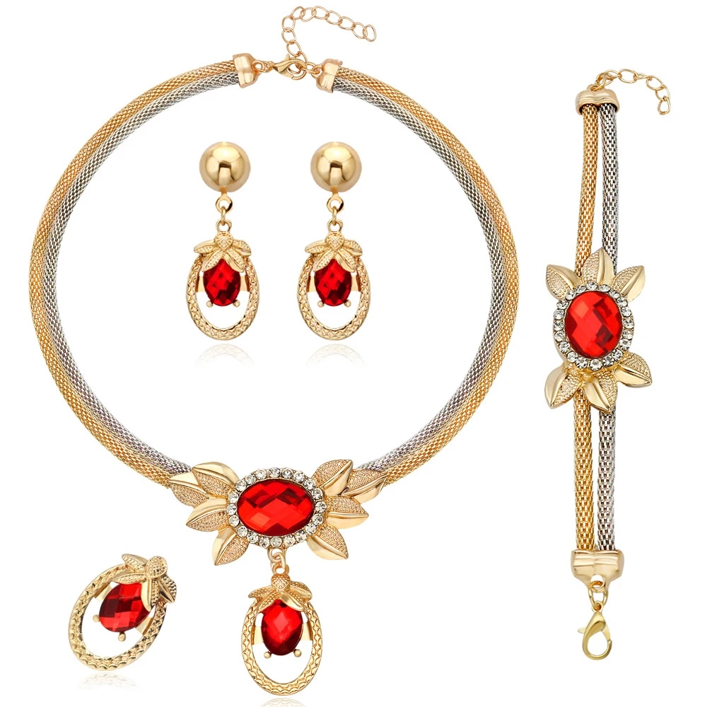 Casual Simple Style Peacock Water Droplets Gold Plated Alloy Crystal Alloy Wholesale Jewelry Set display picture 19