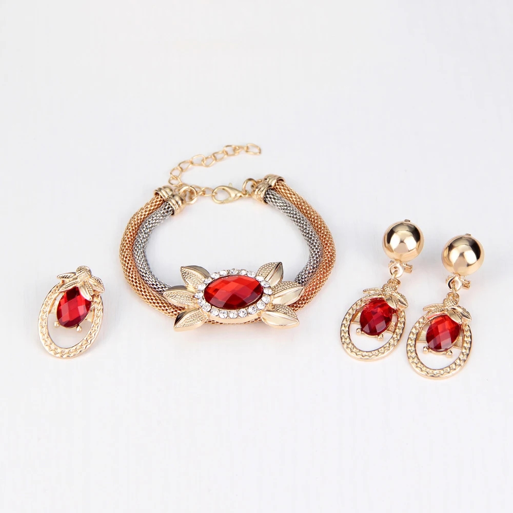 Casual Simple Style Peacock Water Droplets Gold Plated Alloy Crystal Alloy Wholesale Jewelry Set display picture 20