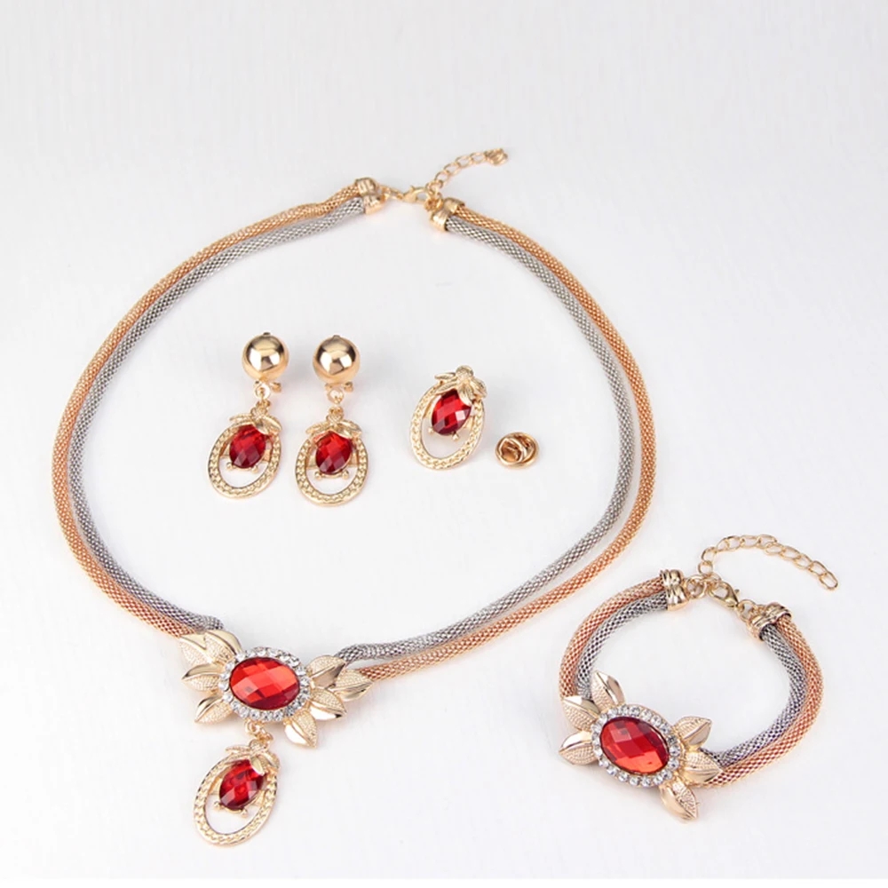 Casual Simple Style Peacock Water Droplets Gold Plated Alloy Crystal Alloy Wholesale Jewelry Set display picture 21
