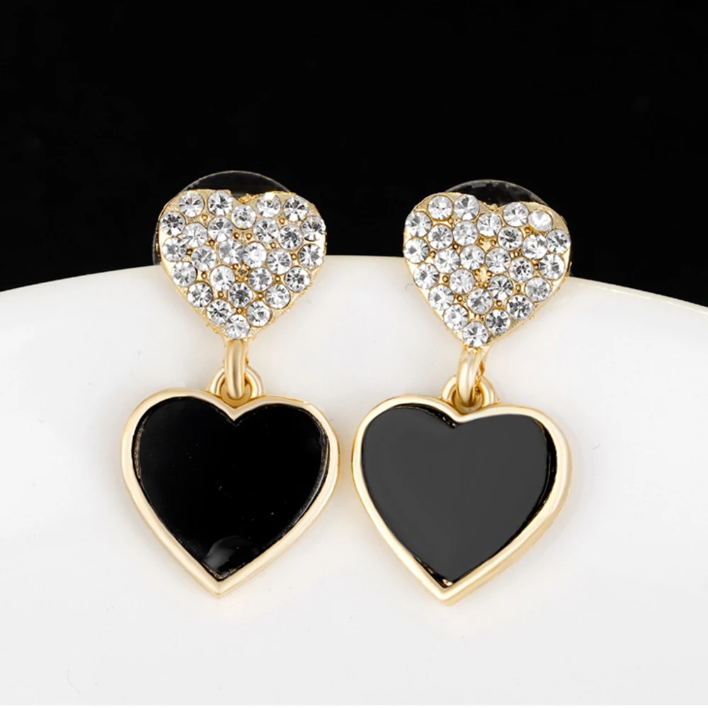 Casual Hip-Hop Luxurious Geometric Heart Shape Crown Gold Plated Artificial Pearls Crystal Alloy Wholesale Jewelry Set display picture 28