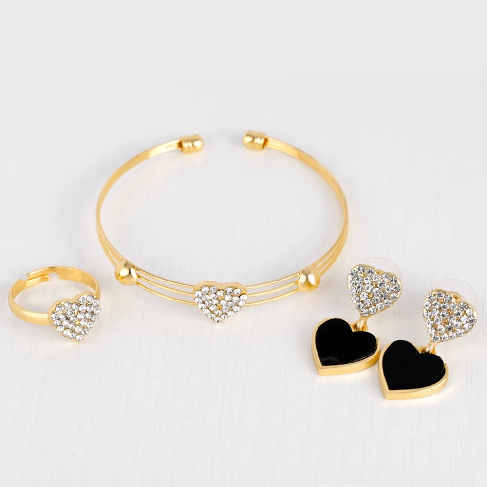 Casual Hip-Hop Luxurious Geometric Heart Shape Crown Gold Plated Artificial Pearls Crystal Alloy Wholesale Jewelry Set display picture 30