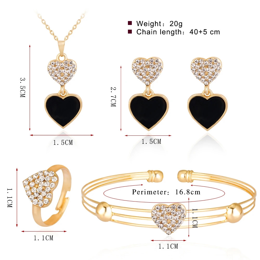 Casual Hip-Hop Luxurious Geometric Heart Shape Crown Gold Plated Artificial Pearls Crystal Alloy Wholesale Jewelry Set display picture 33