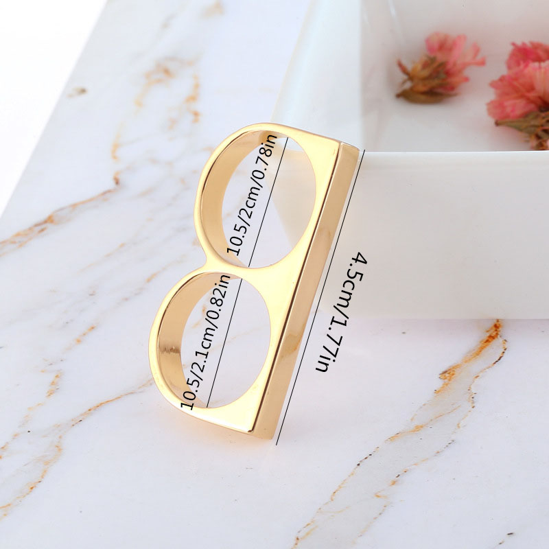 Simple Style Classic Style Solid Color Alloy Plating Gold Plated Silver Plated Women's Rings display picture 4