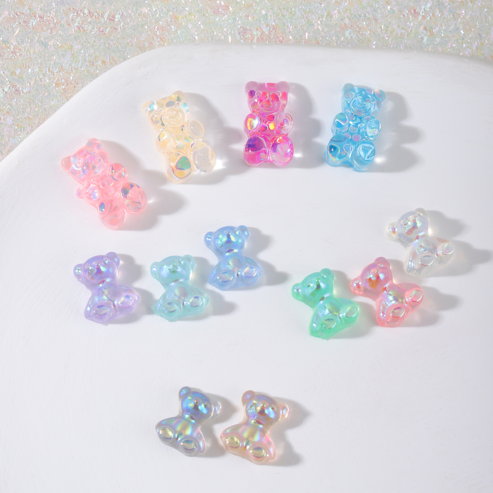 Cute Animal Resin Nail Decoration Accessories A Pack Of 56 display picture 2