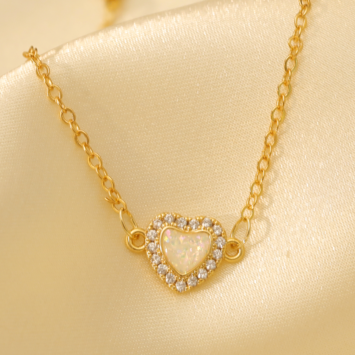 Copper 18K Gold Plated Y2K Cute Sweet Epoxy Inlay Heart Shape Zircon Bracelets display picture 2