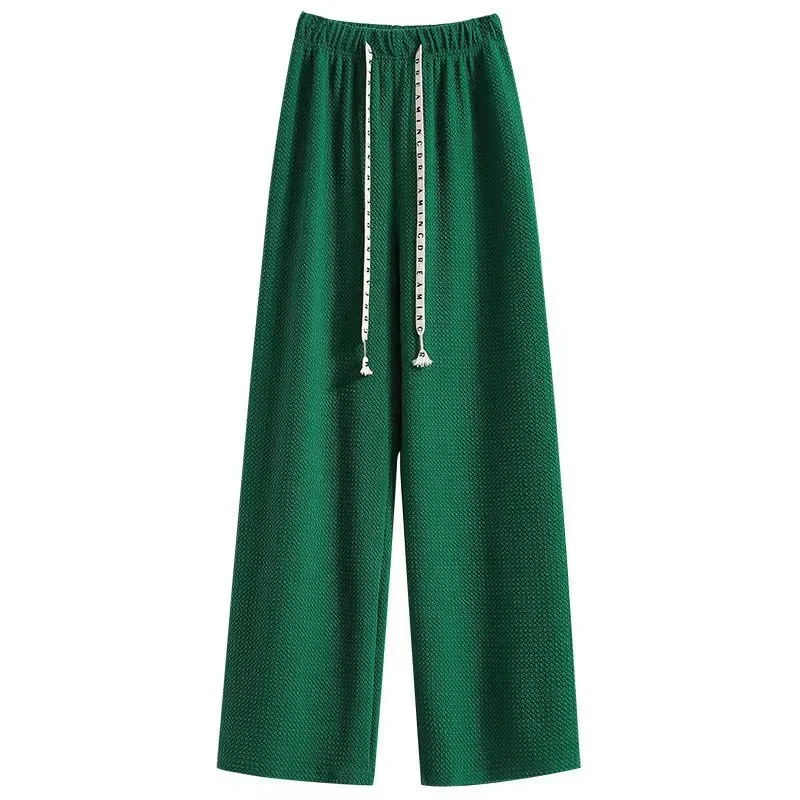 Women's Class School Daily Classic Style Simple Solid Color Ankle-Length Full Length Drawstring Elastic Waist Washed Casual Pants Sweatpants display picture 10