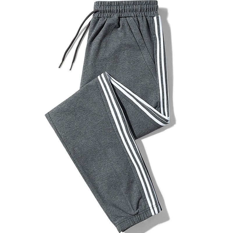 Women's Class Indoor Daily Simple Style Stripe Simple Solid Color Full Length Drawstring Elastic Waist Washed Casual Pants Jogger Pants Sweatpants display picture 1